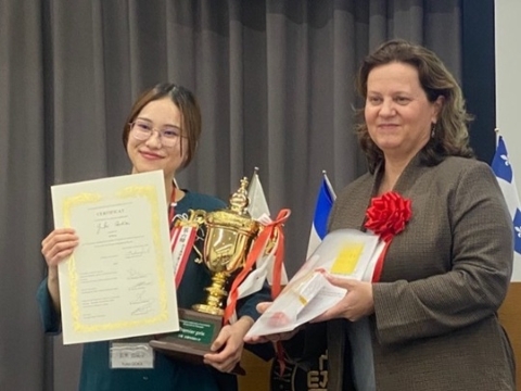 優勝した五家由祐子さん